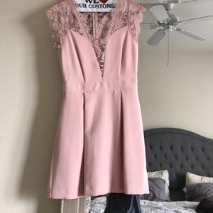 BCBG rose smoke dress